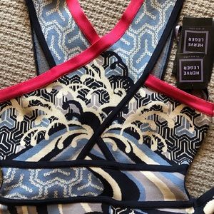 HERVE LEGER AMIRA DETAIL TIDAL WAVE DRESS